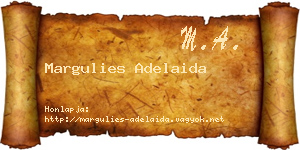 Margulies Adelaida névjegykártya
